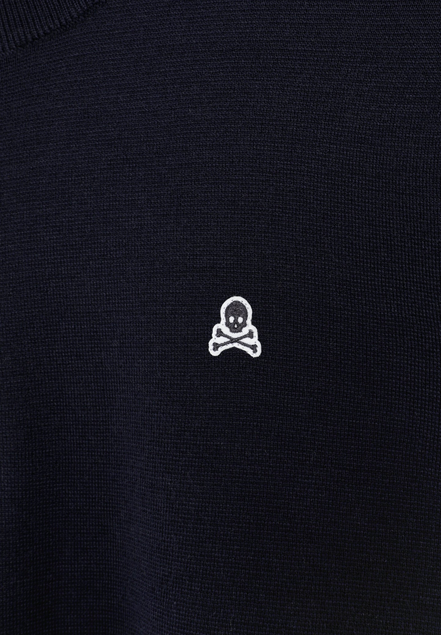 HALF-ZIP SWEATER WITH SKULL