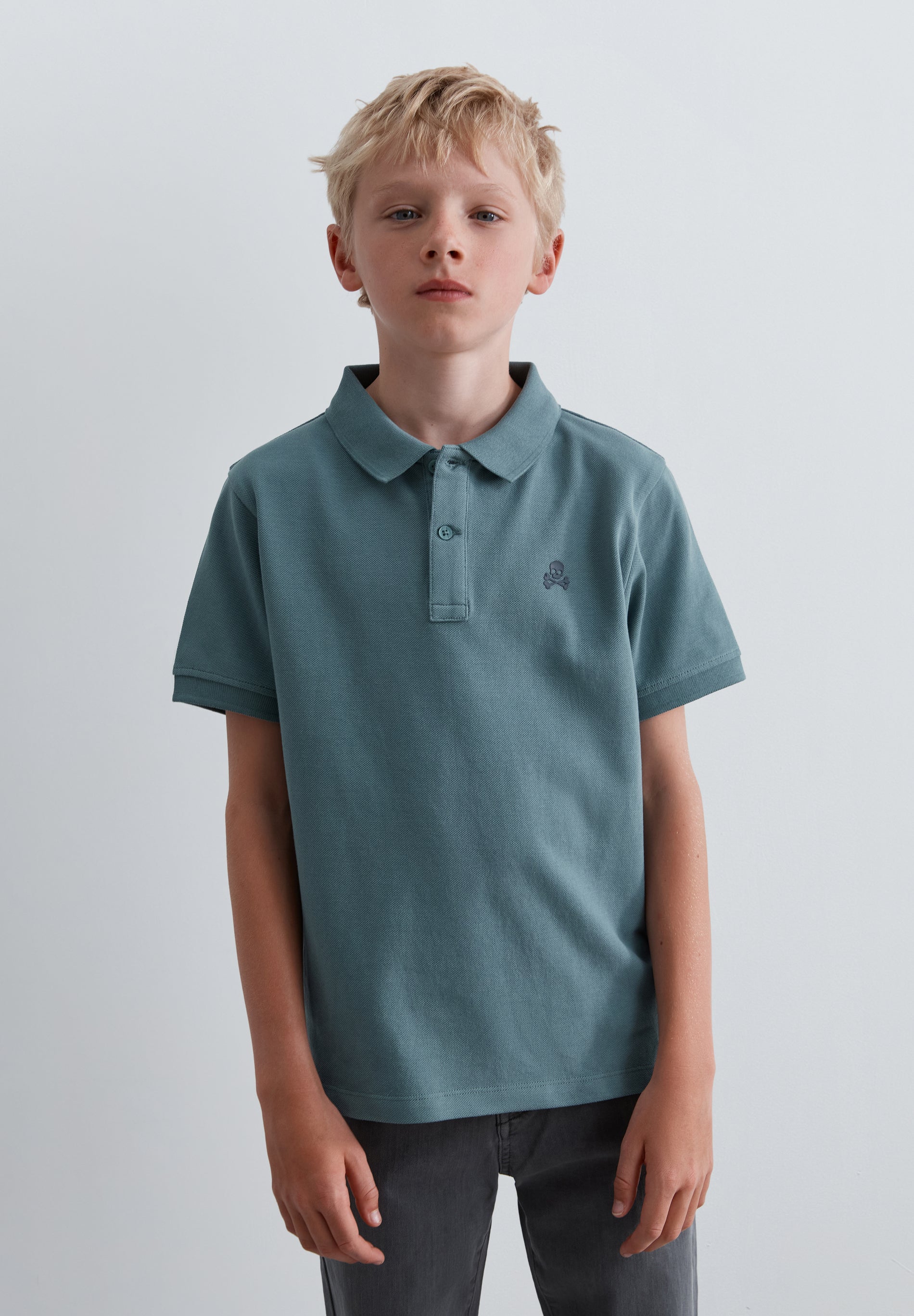 BASIC POLO SHIRT WITH SKULL
