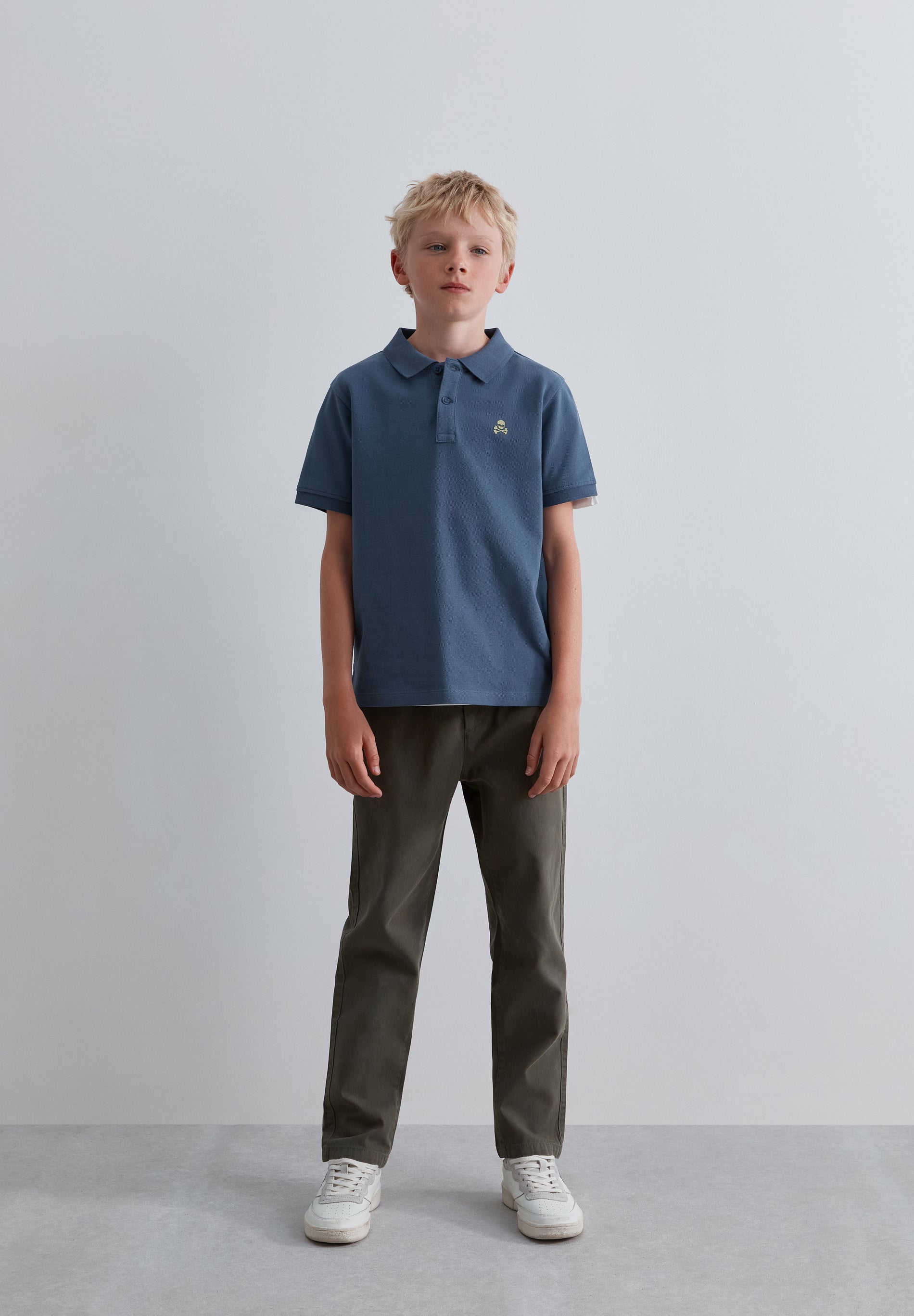 BASIC POLO SHIRT WITH SKULL