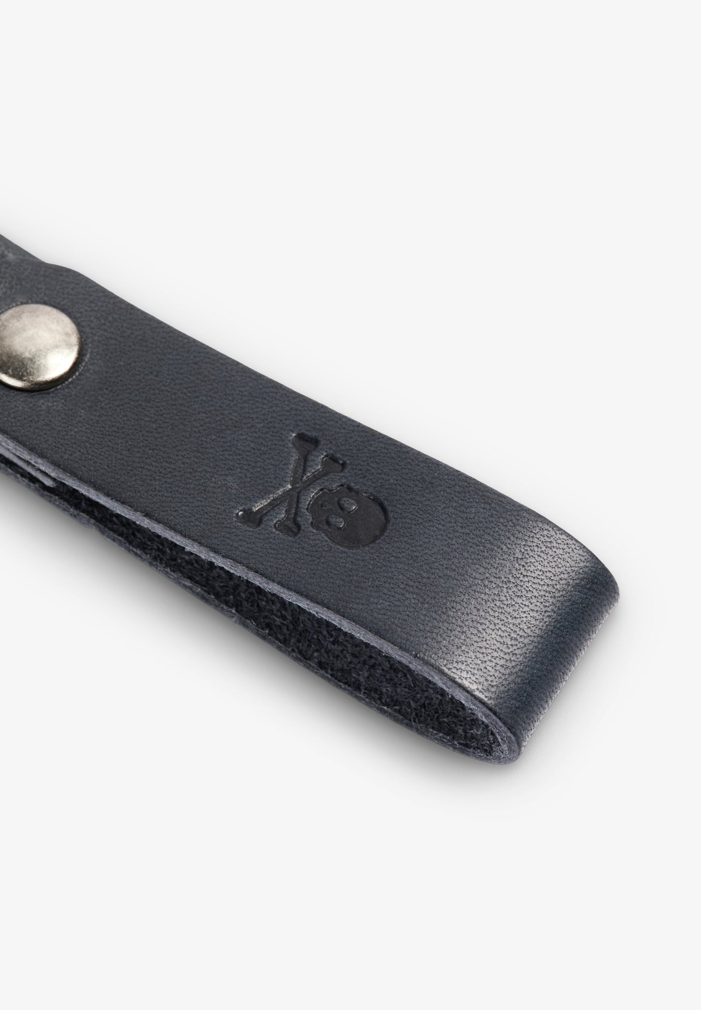 SCSKULL LEATHER KEYCHAIN