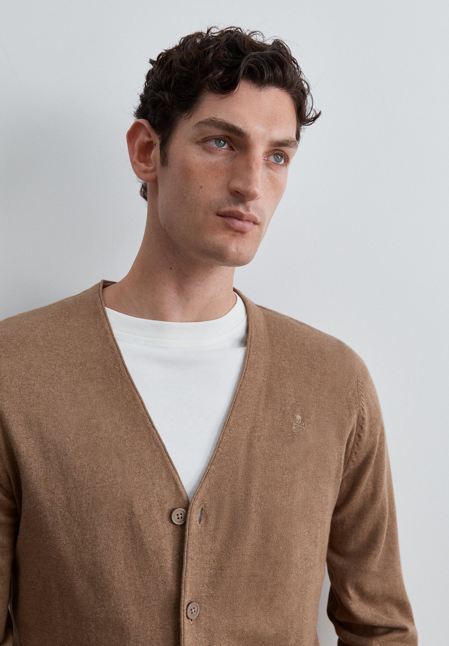 TONAL SKULL CARDIGAN