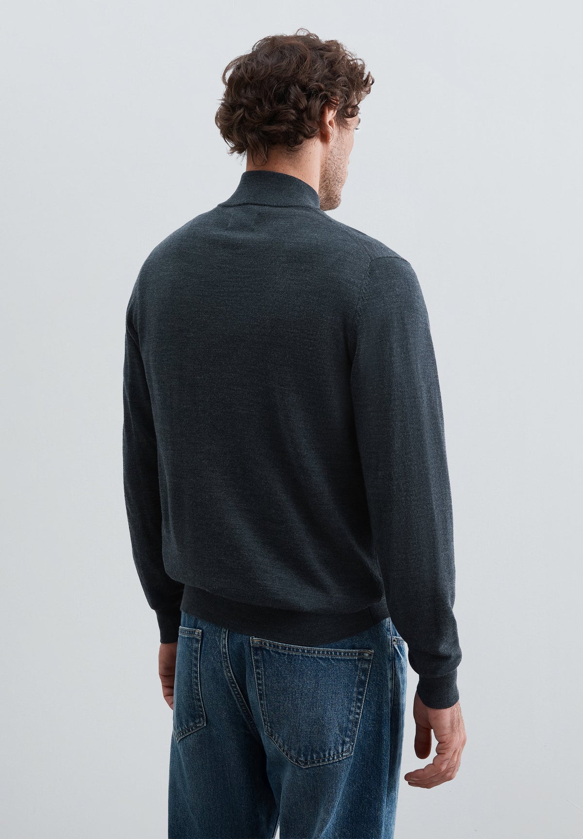 ZIP-UP WOOL CARDIGAN