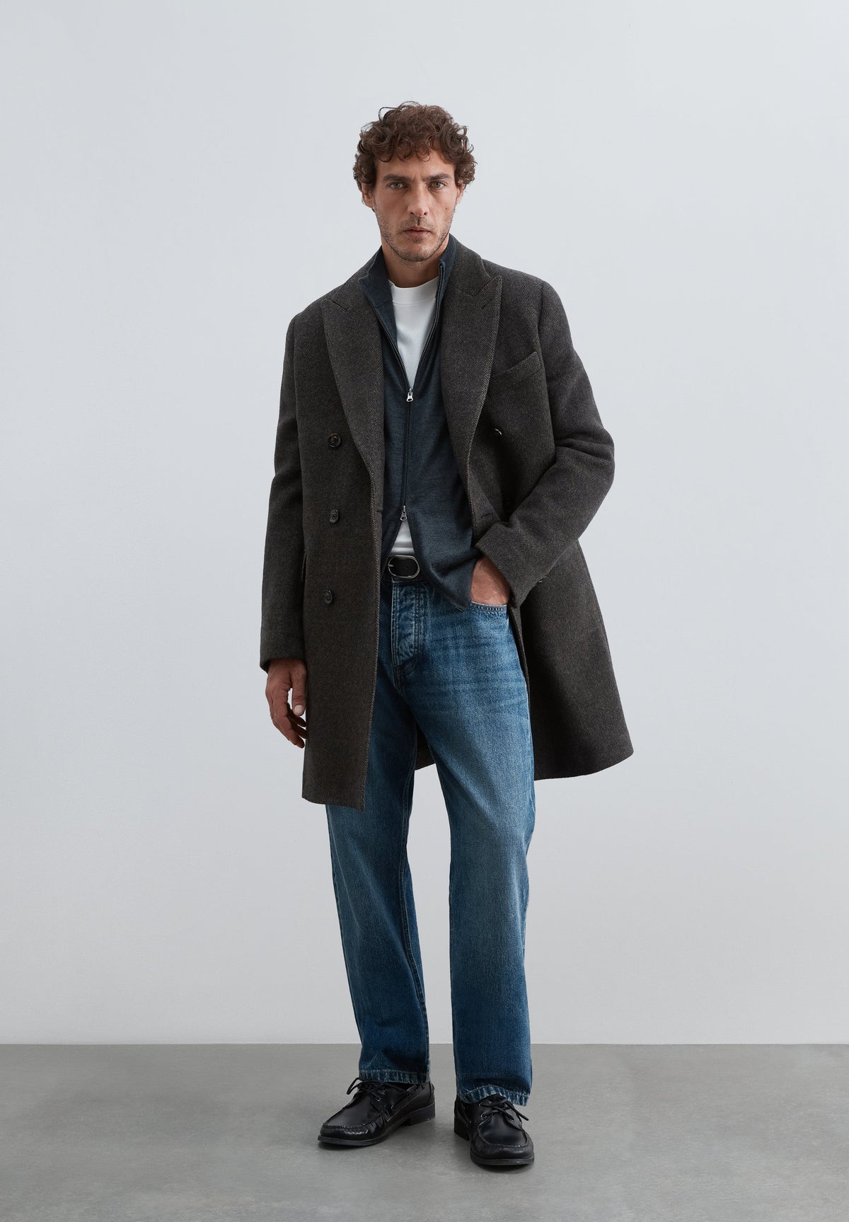 ZIP-UP WOOL CARDIGAN