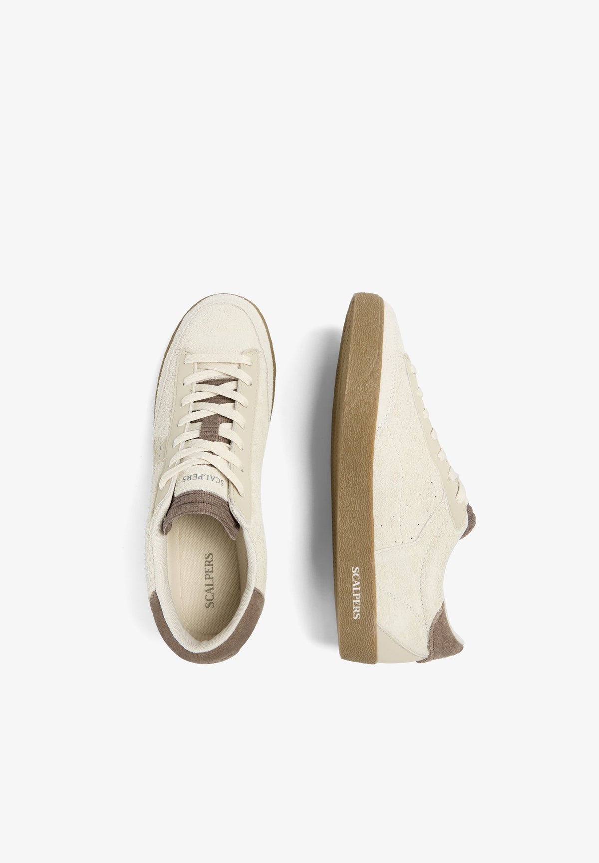 SUEDE SNEAKERS WITH CONTRAST SOLES