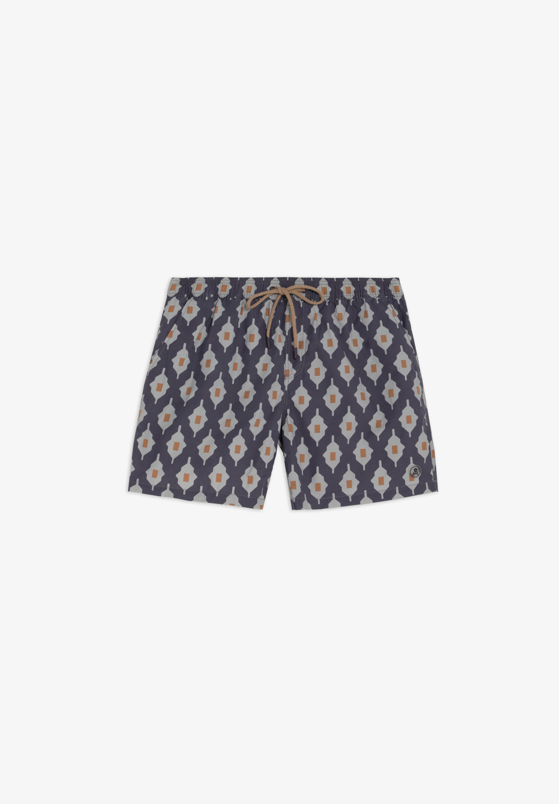 GEOMETRIC PRINT SWIMMING TRUNKS