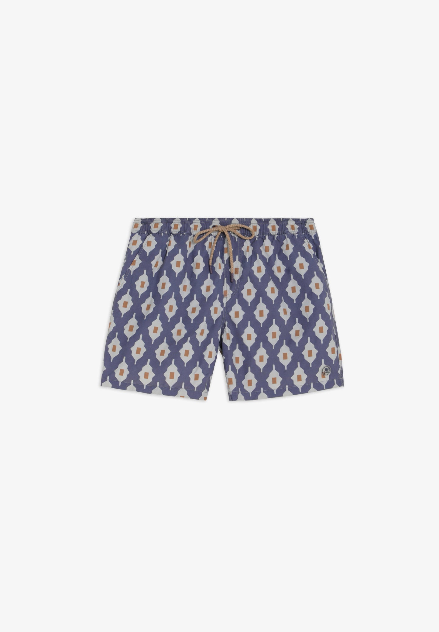 GEOMETRIC PRINT SWIMMING TRUNKS