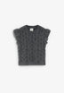 KNIT VEST WITH RUFFLES