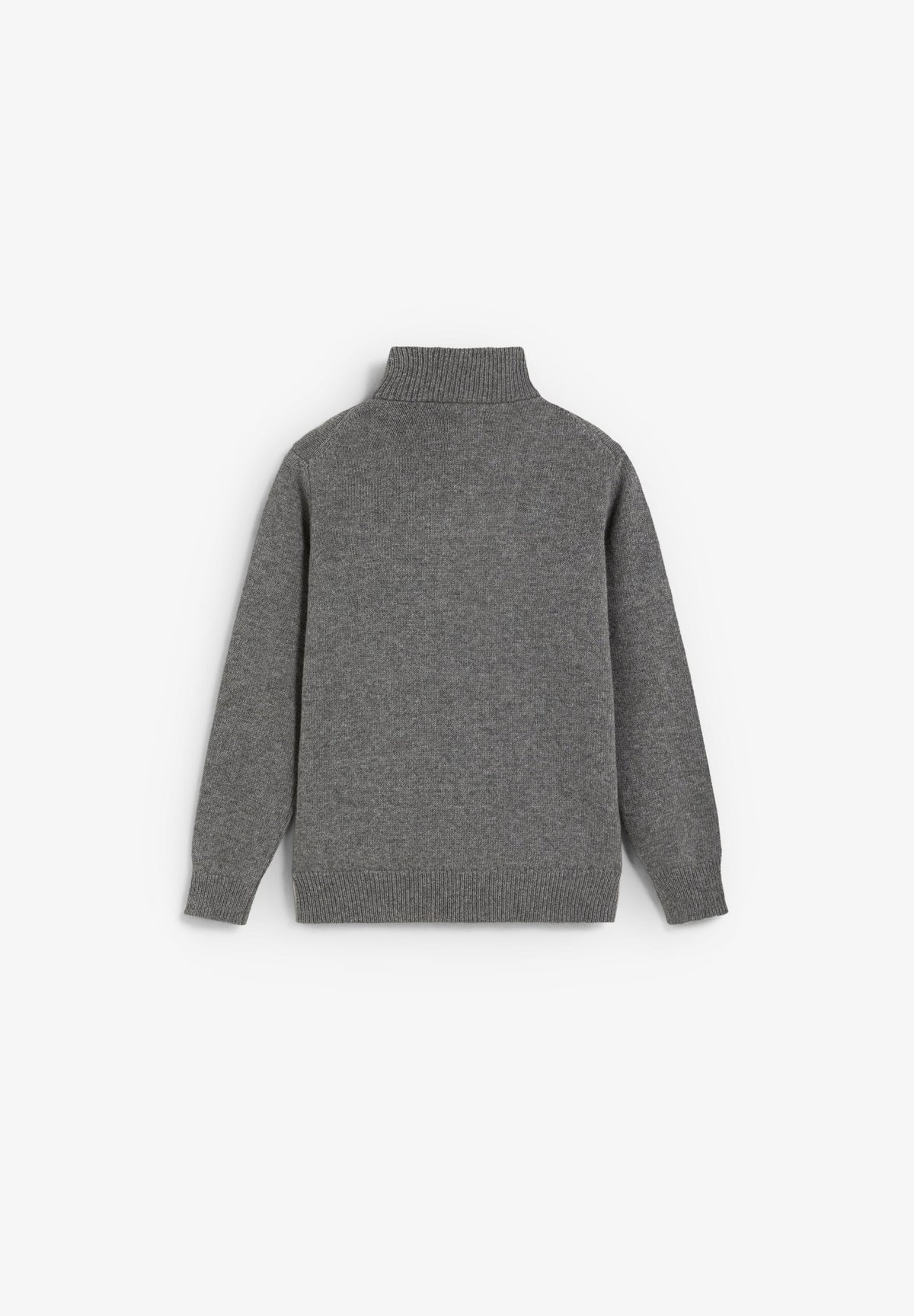 HALF-ZIP WOOL SWEATER