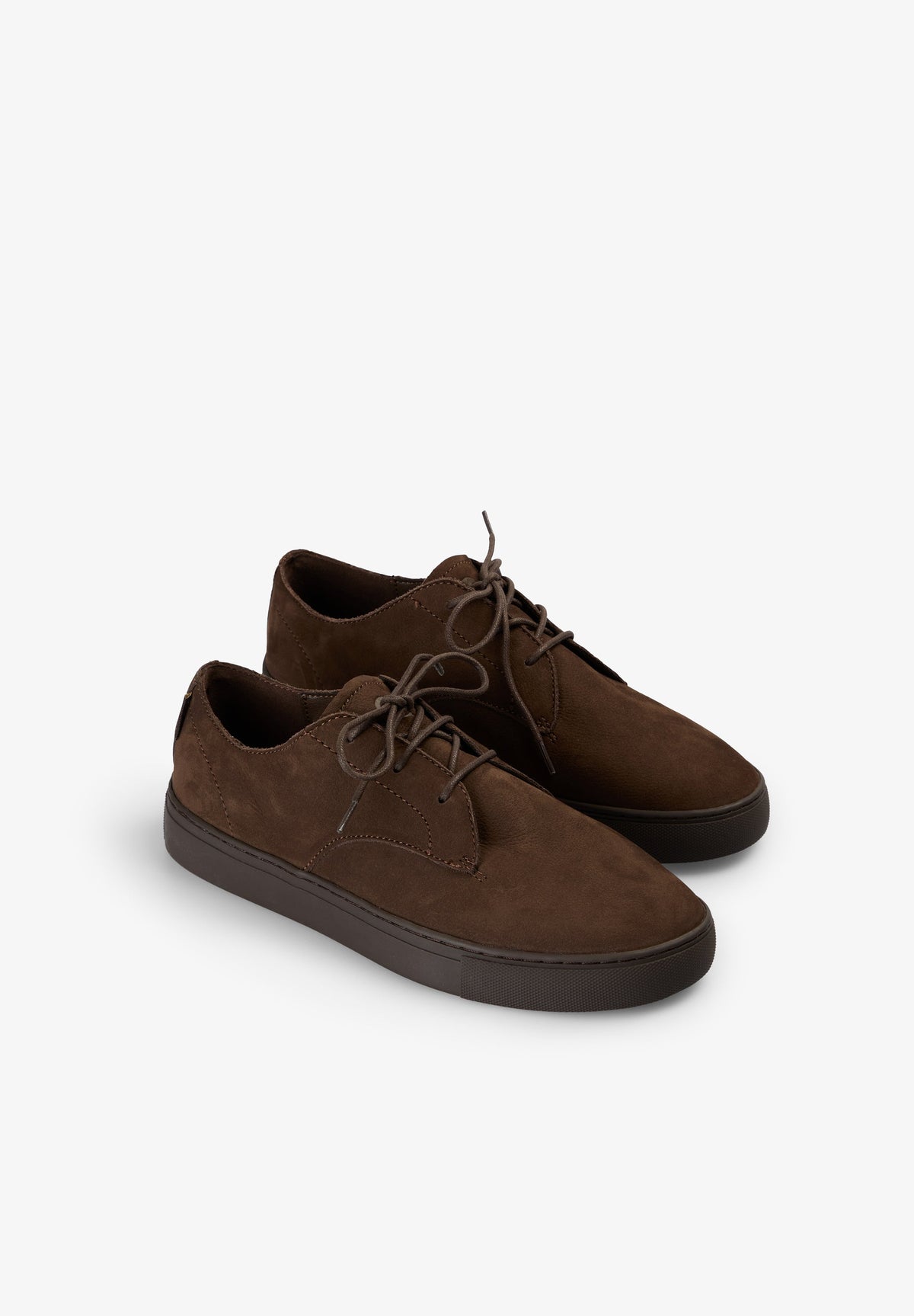 LEATHER LACE-UP SNEAKERS
