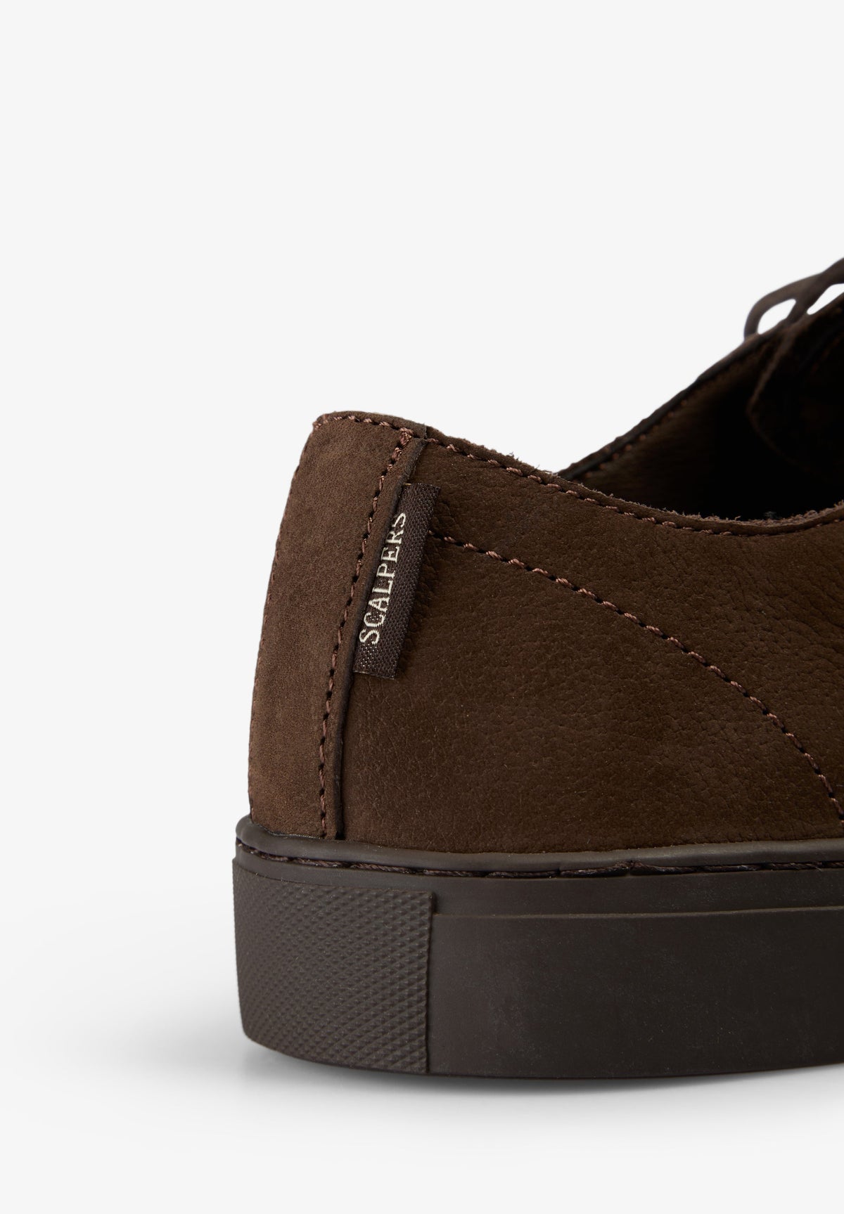 LEATHER LACE-UP SNEAKERS