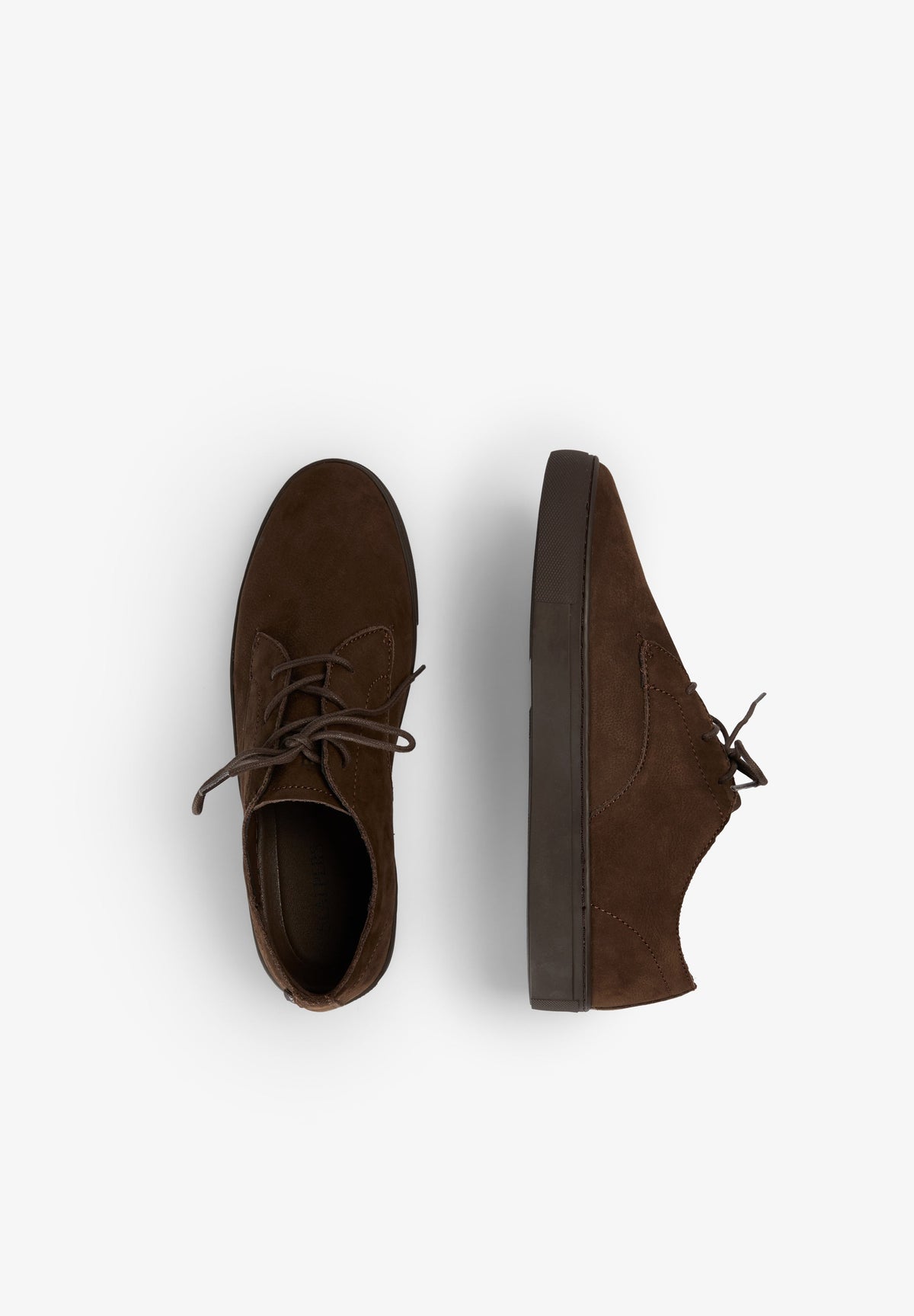 LEATHER LACE-UP SNEAKERS