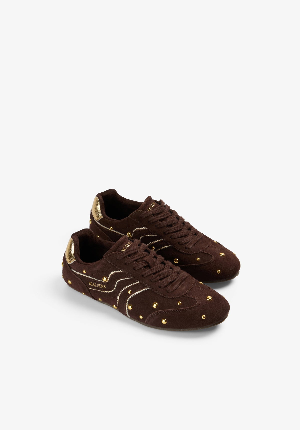 STUDDED SUEDE SNEAKERS