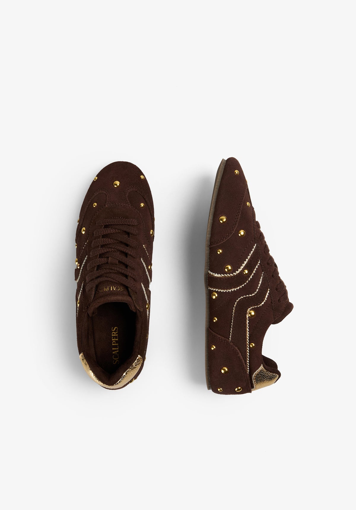 STUDDED SUEDE SNEAKERS