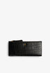 SCDOUBLEZIPPER LEATHER WALLET