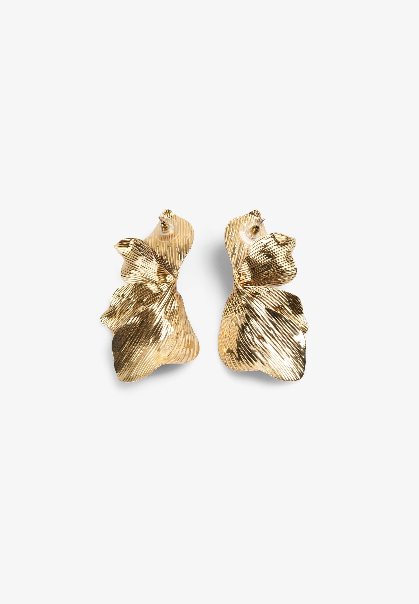 TWO-TONE FLORAL EARRINGS