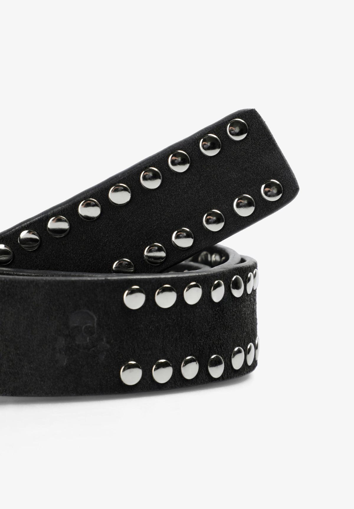 STUDDED SUEDE BELT