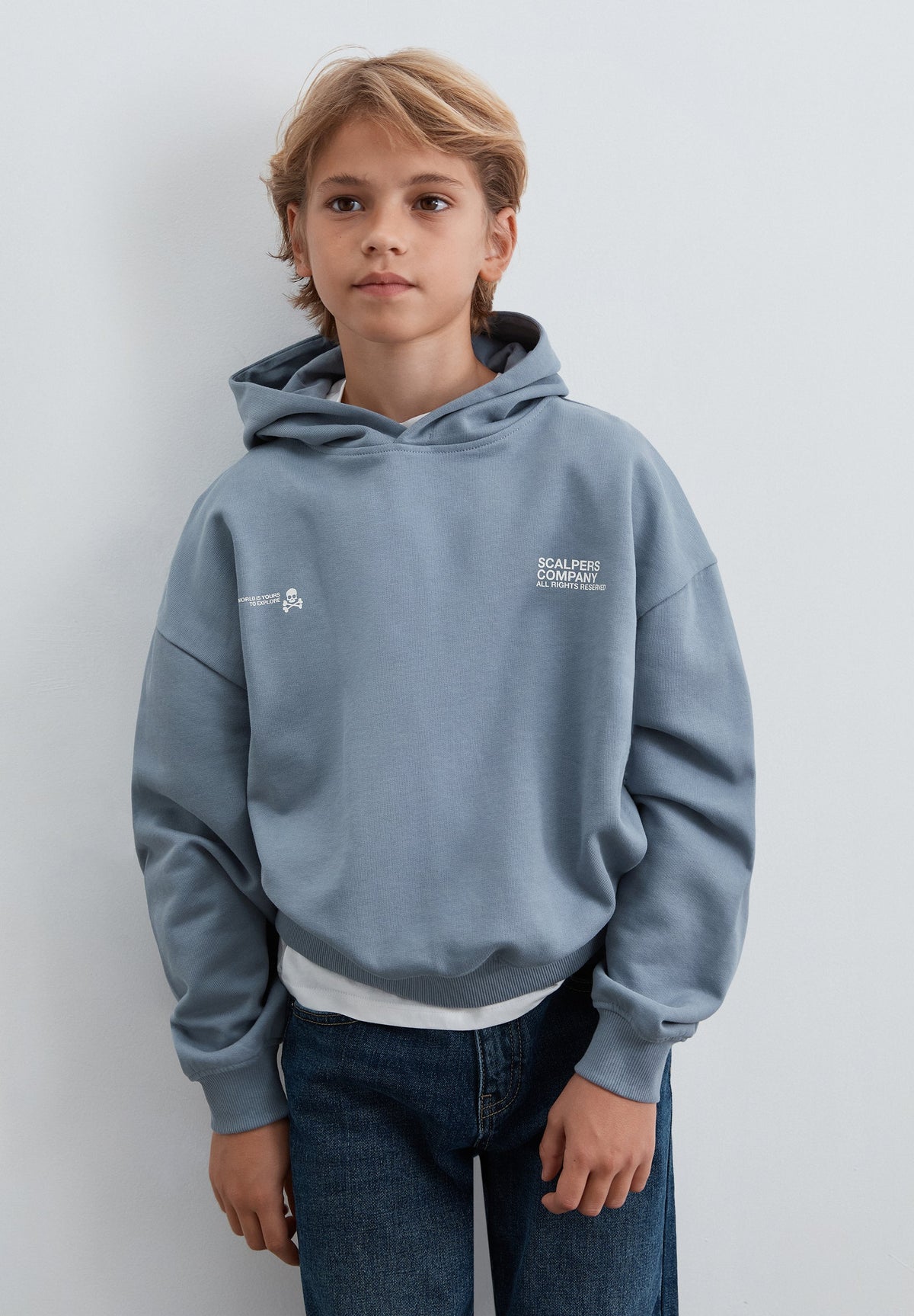 BOXY SWEATSHIRT WITH BACK LOGO