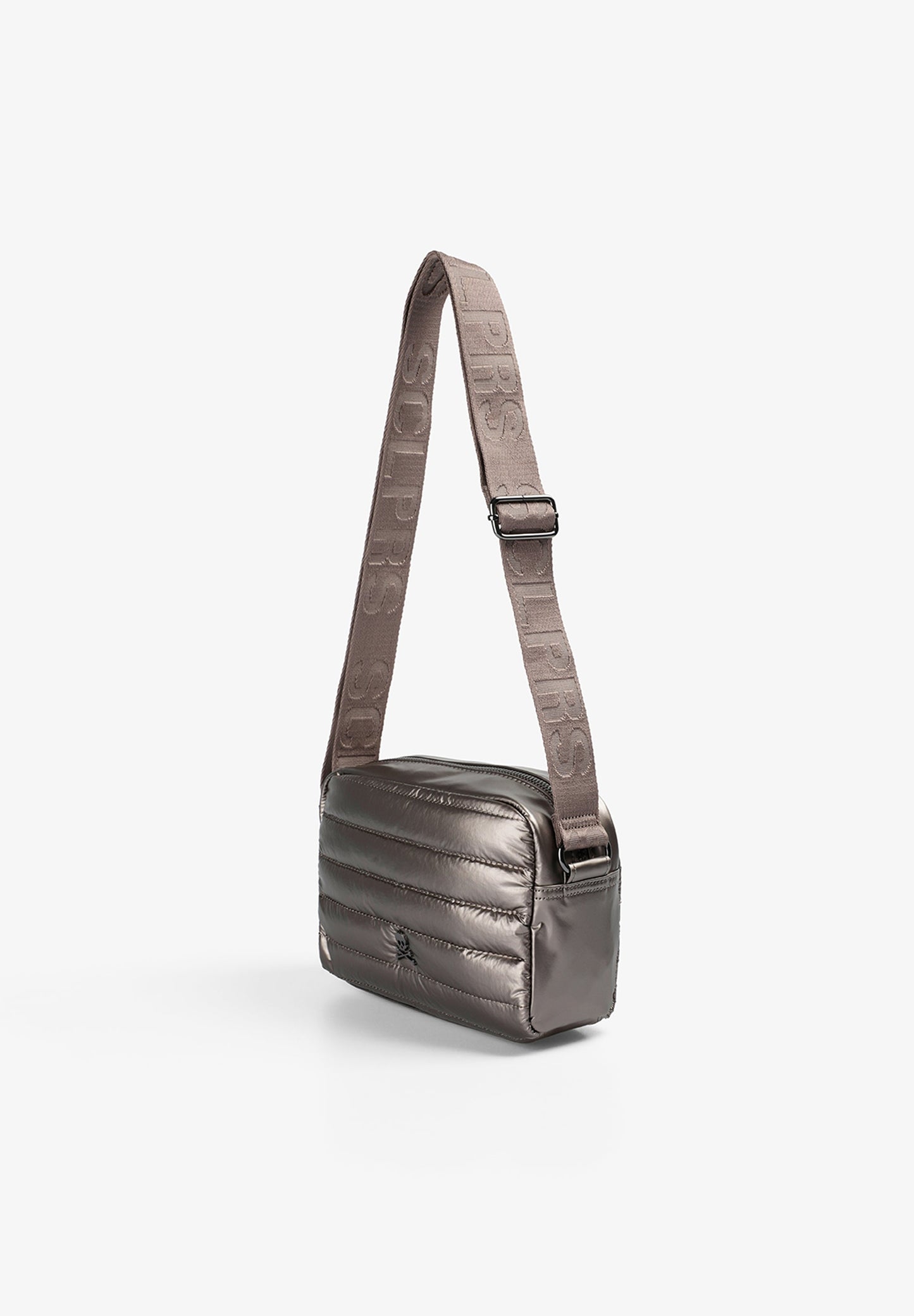 METALLIC QUILTED CROSSBODY BAG
