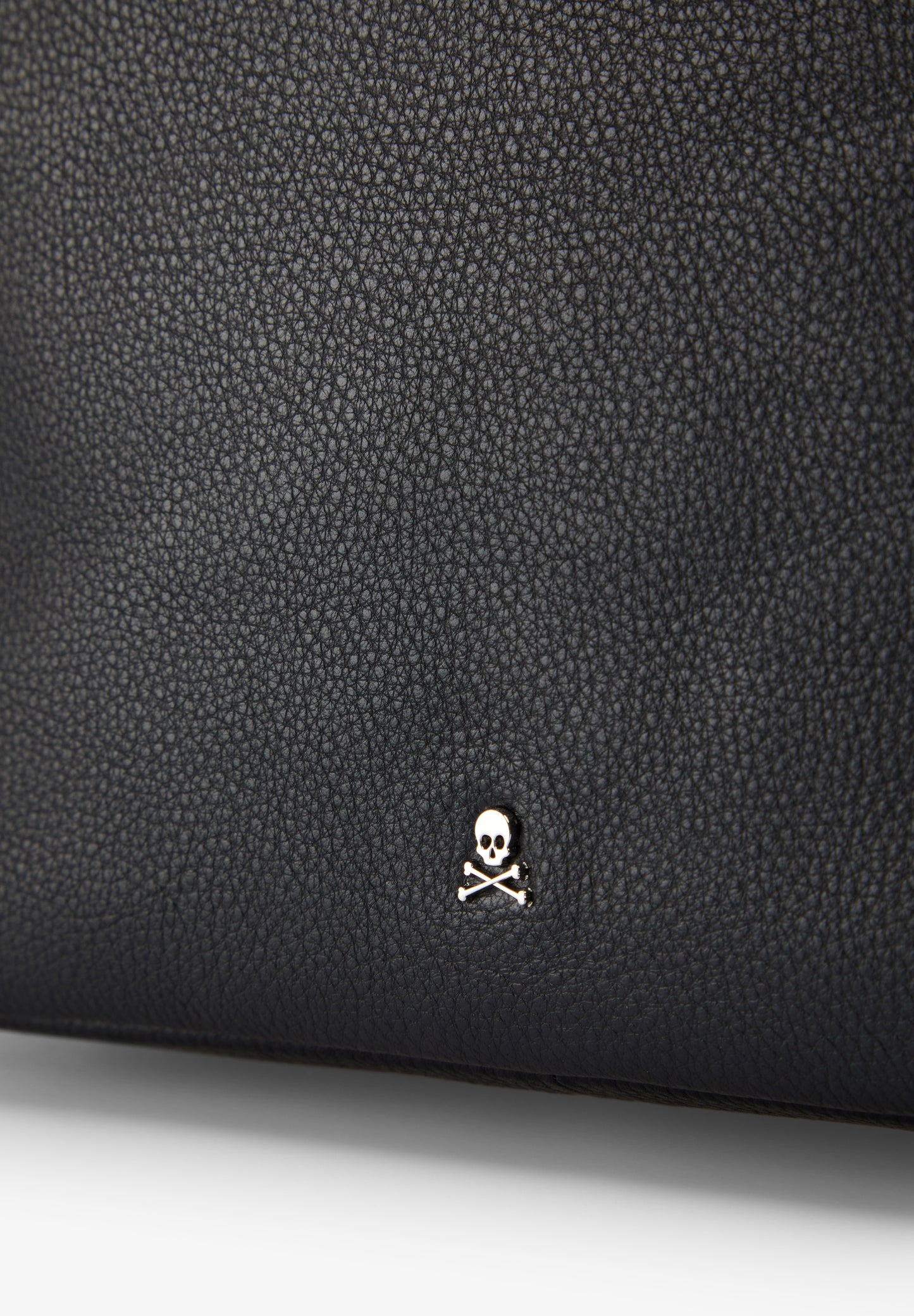 LEATHER SHOULDER BAG WITH HANDLE DETAILS