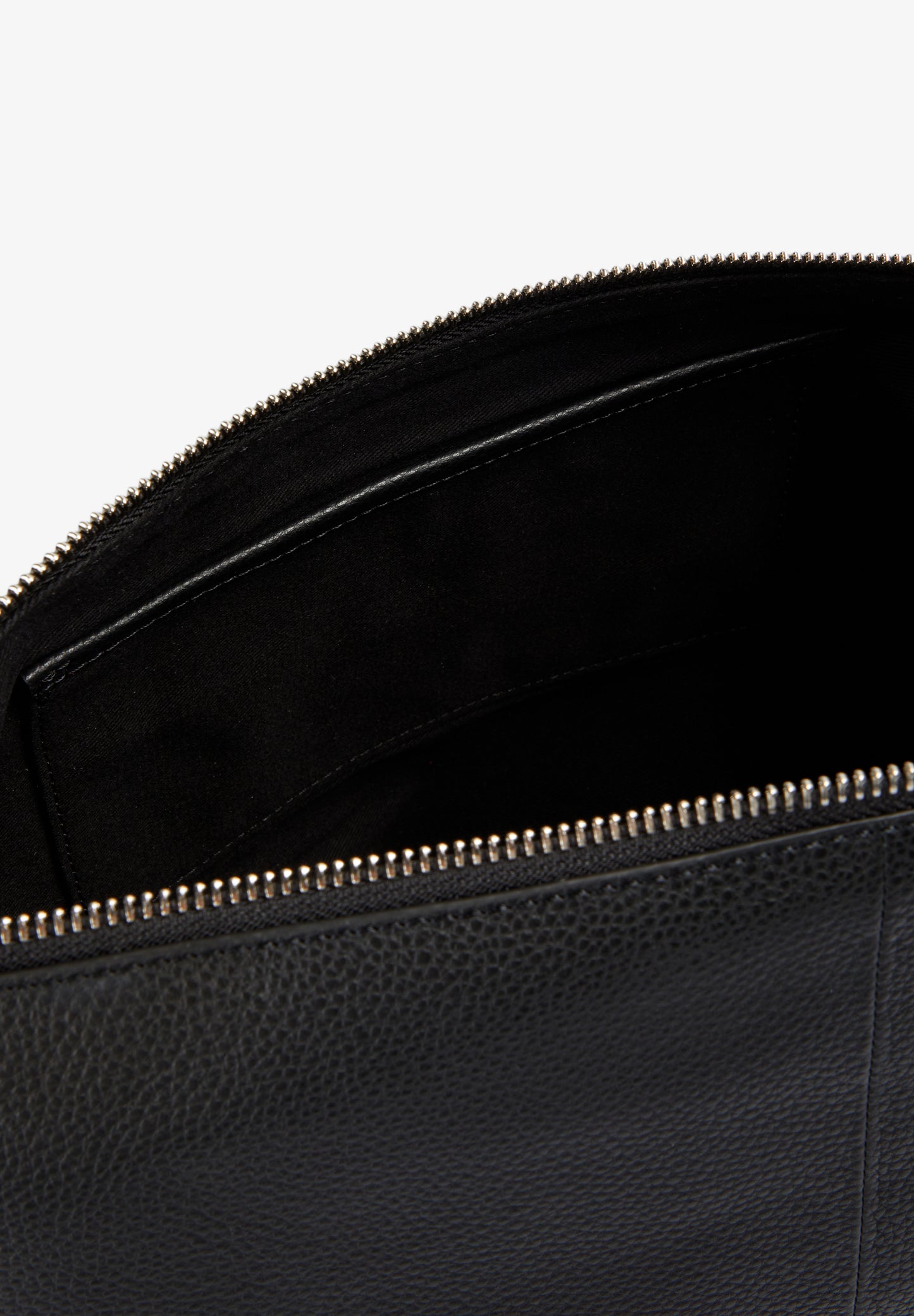 LEATHER SHOULDER BAG WITH HANDLE DETAILS