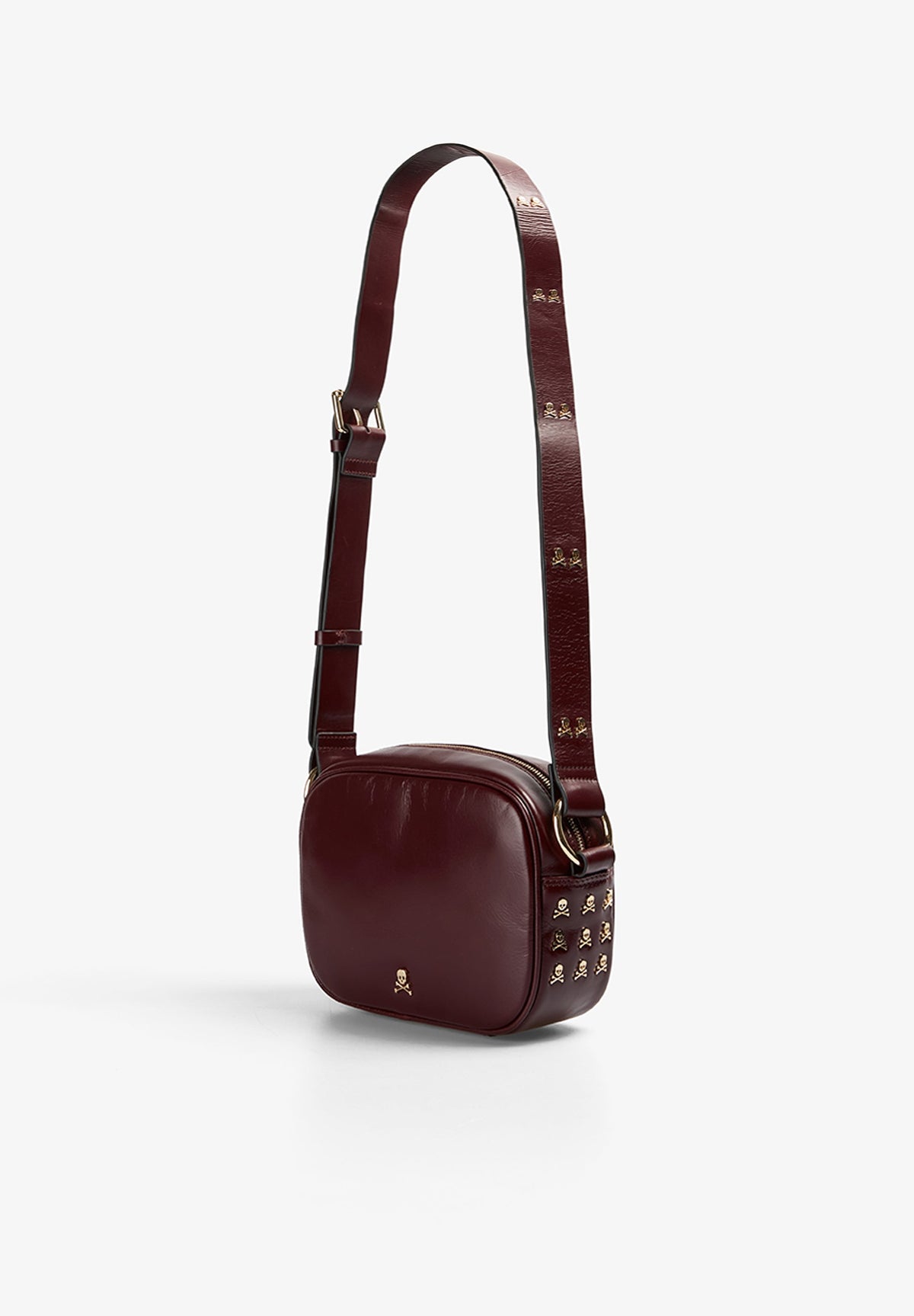 SCNEW SKULL LEATHER BAG