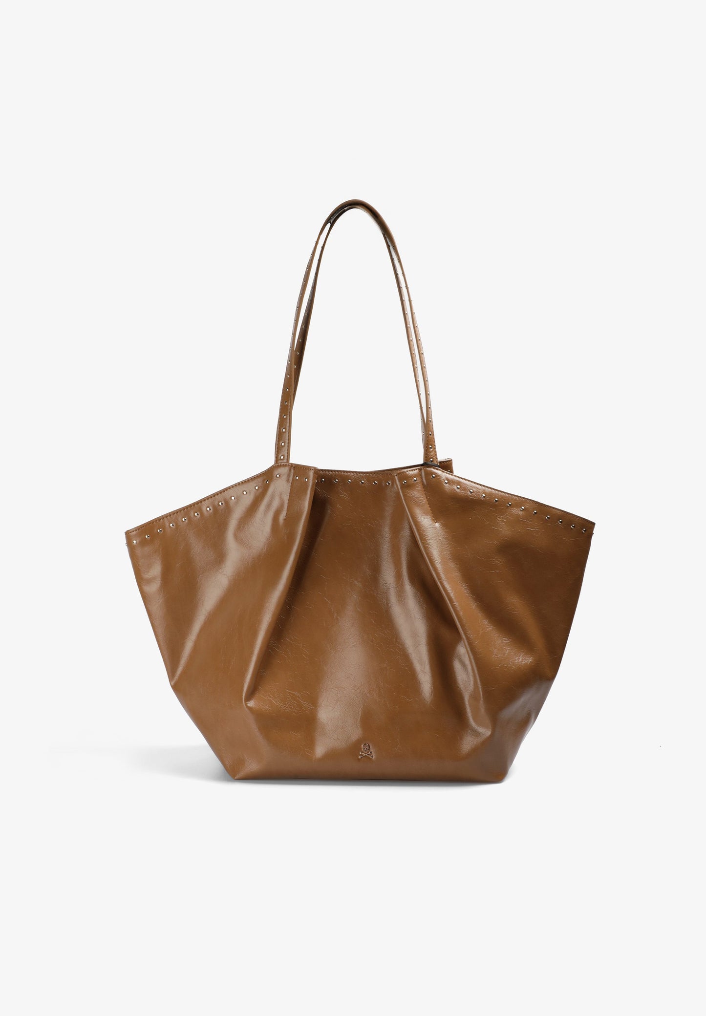 STRUCTURED SHOPPER BAG WITH STUDS