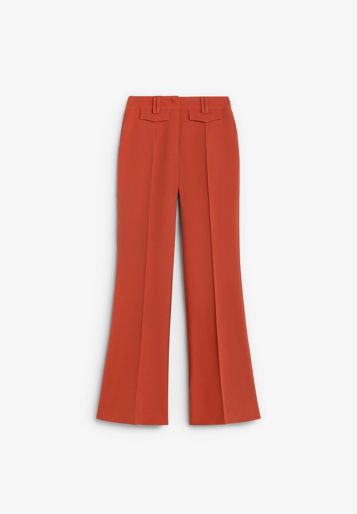 DARTED BOOTCUT TROUSERS