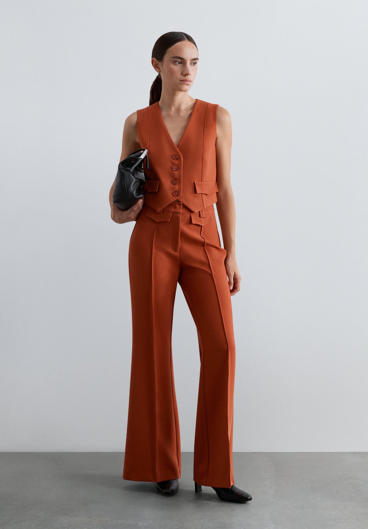 WAISTCOAT WITH LAPEL DETAILS