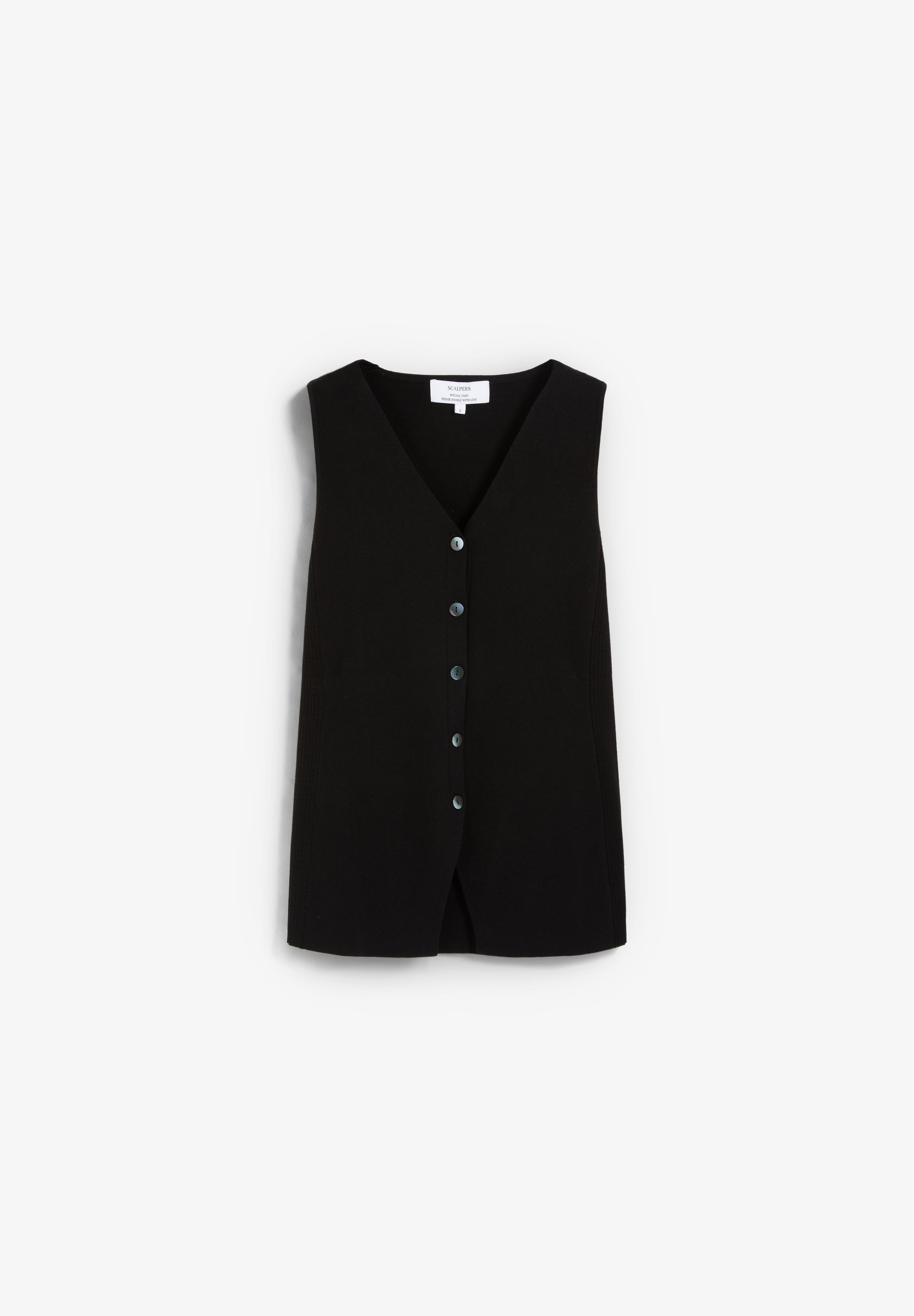 BUTTONED KNIT VEST
