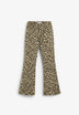ANIMAL PRINT BOOTCUT JEANS