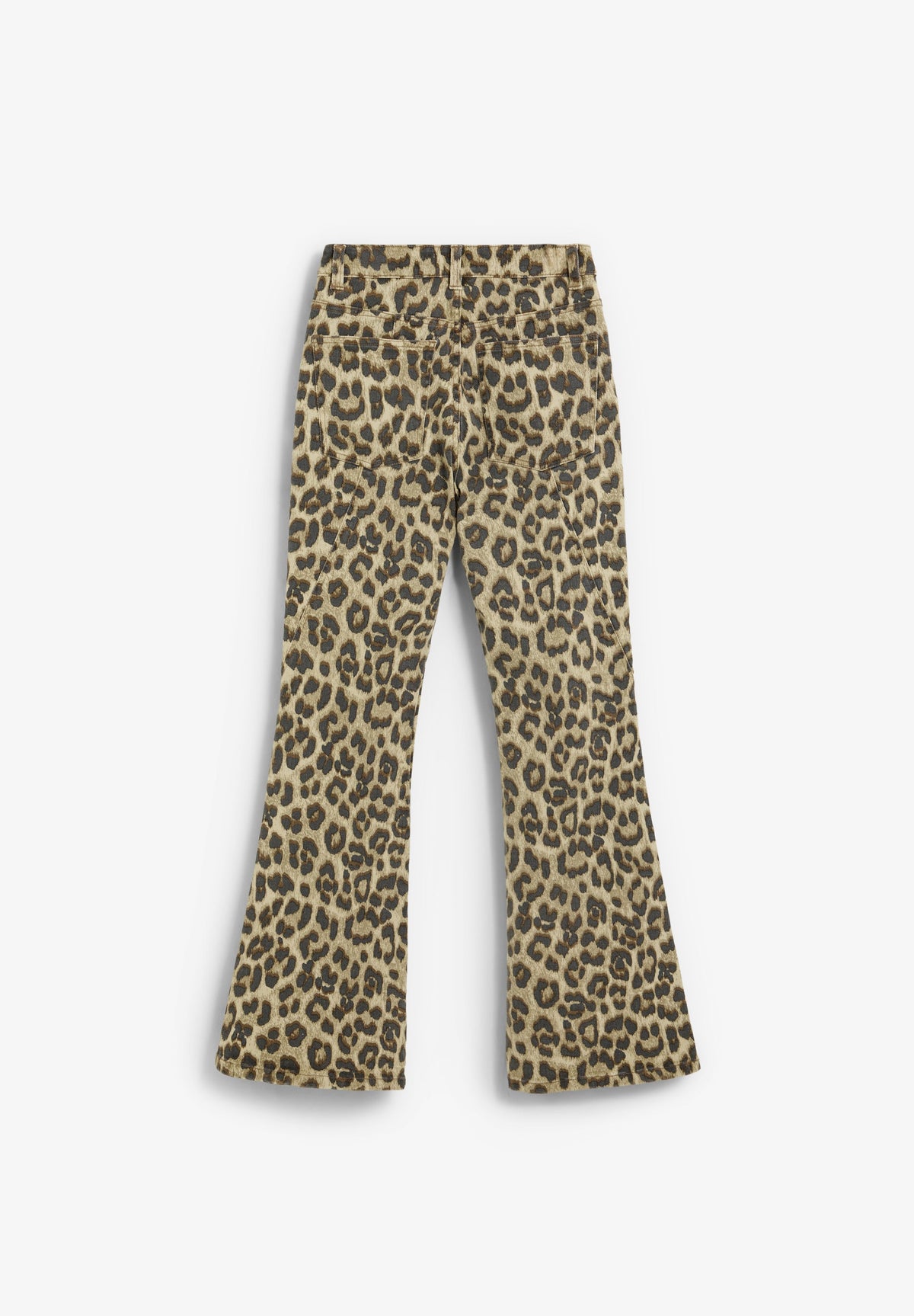 ANIMAL PRINT BOOTCUT JEANS