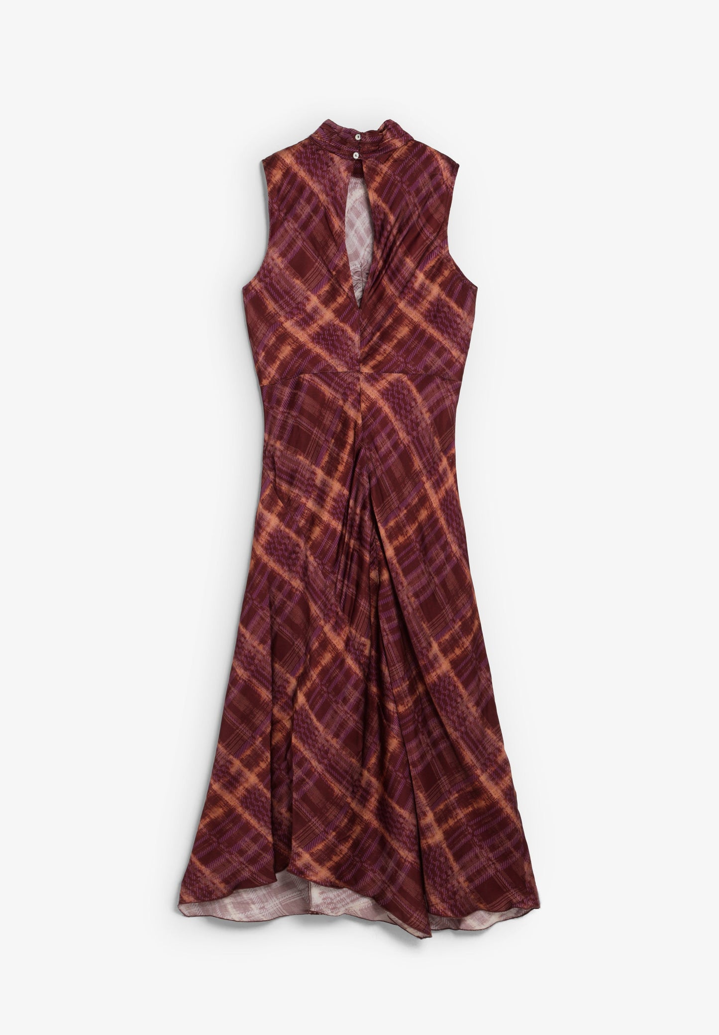 SCCHECK HALTER PRINT DRESS