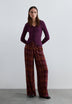 WIDE LEG PRINTED TROUSERS