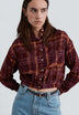 PRINTED HIGH NECK SHIRT