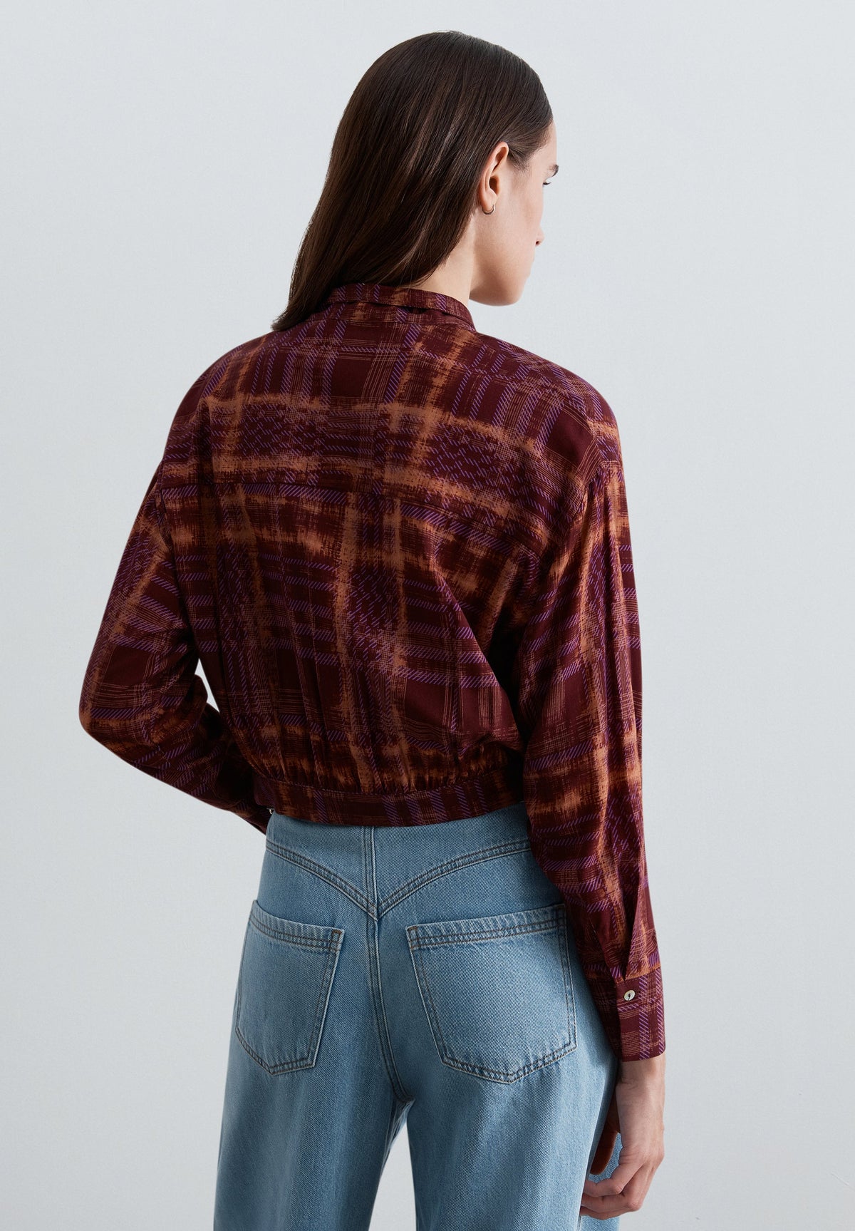 PRINTED HIGH NECK SHIRT