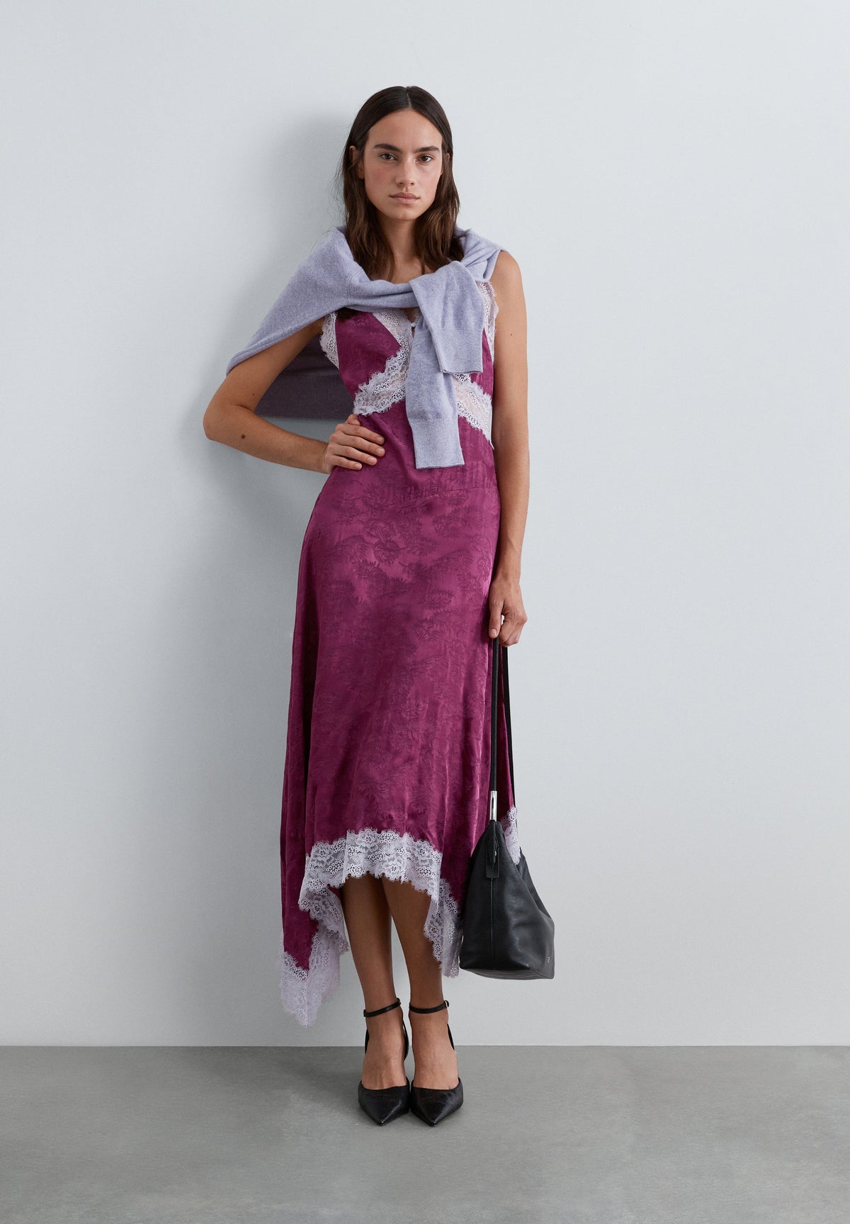 JACQUARD CAMISOLE DRESS