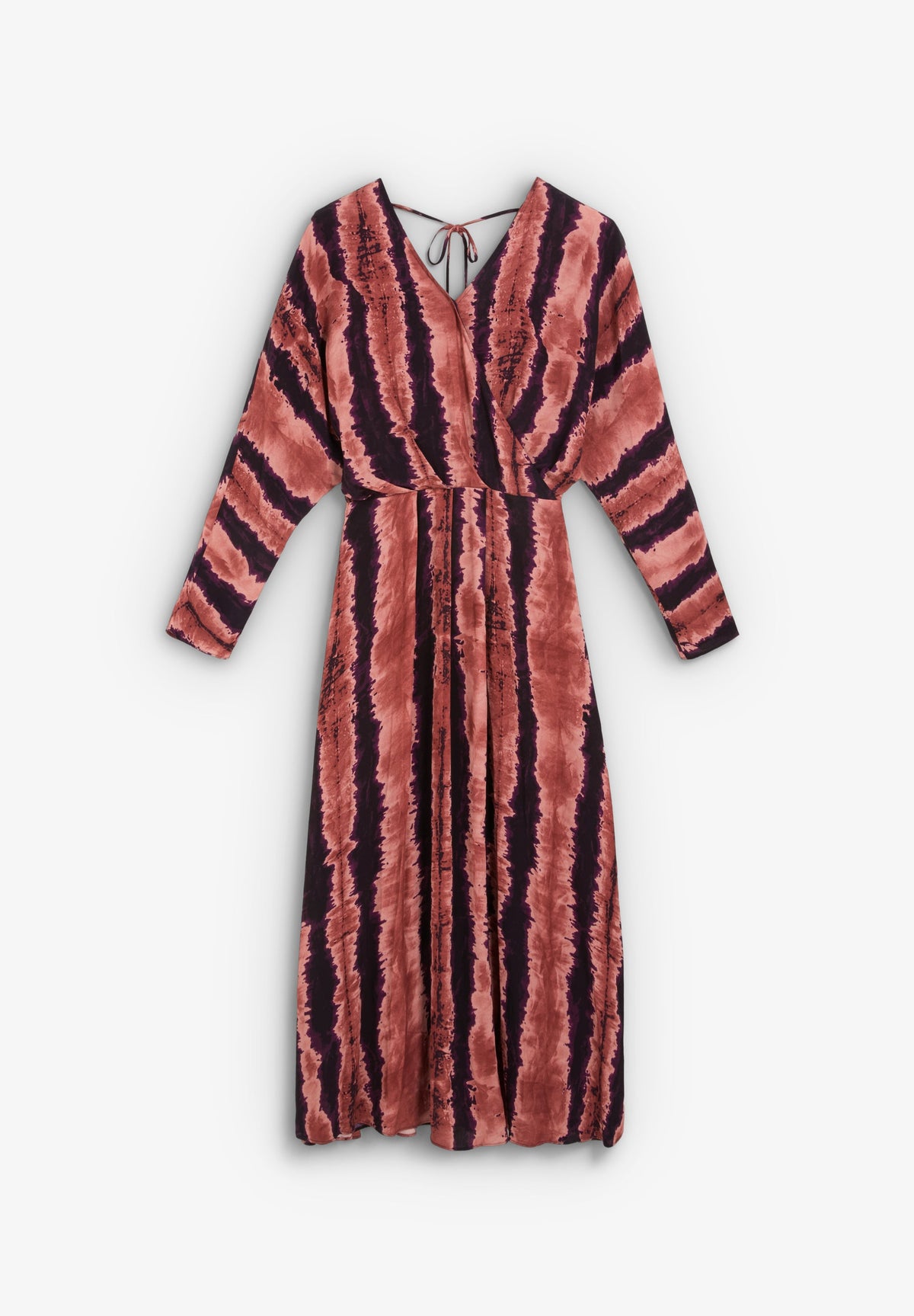 TIE-DYE PRINT MIDI DRESS