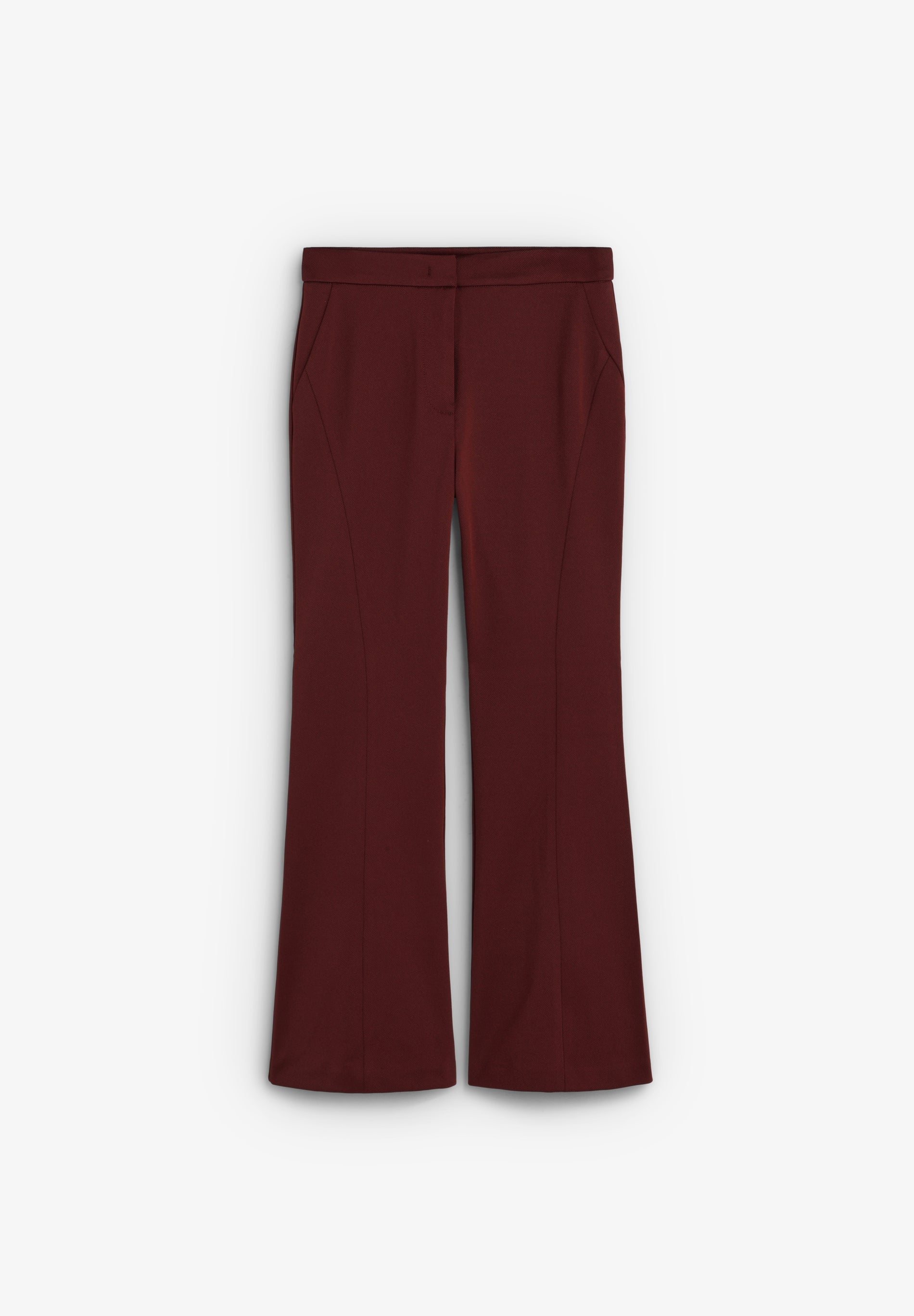 ANKLE-LENGTH FLARE TROUSERS