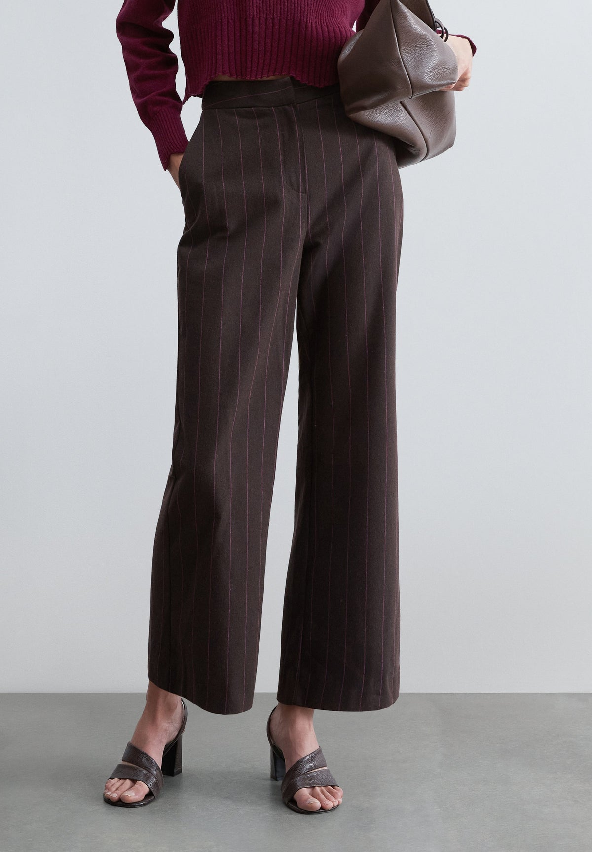 STRAIGHT STRIPED TROUSERS