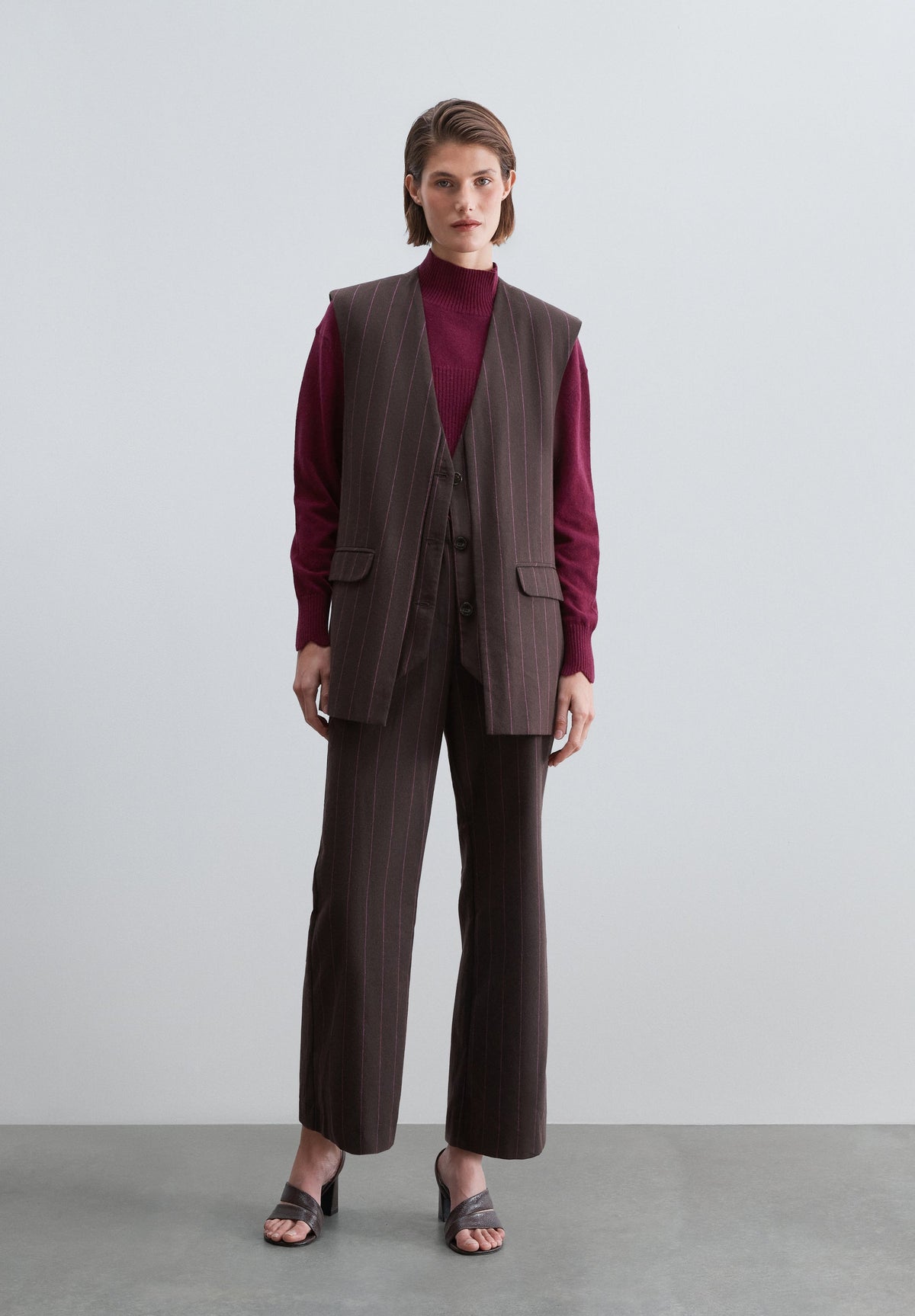 LONG STRIPED WAISTCOAT