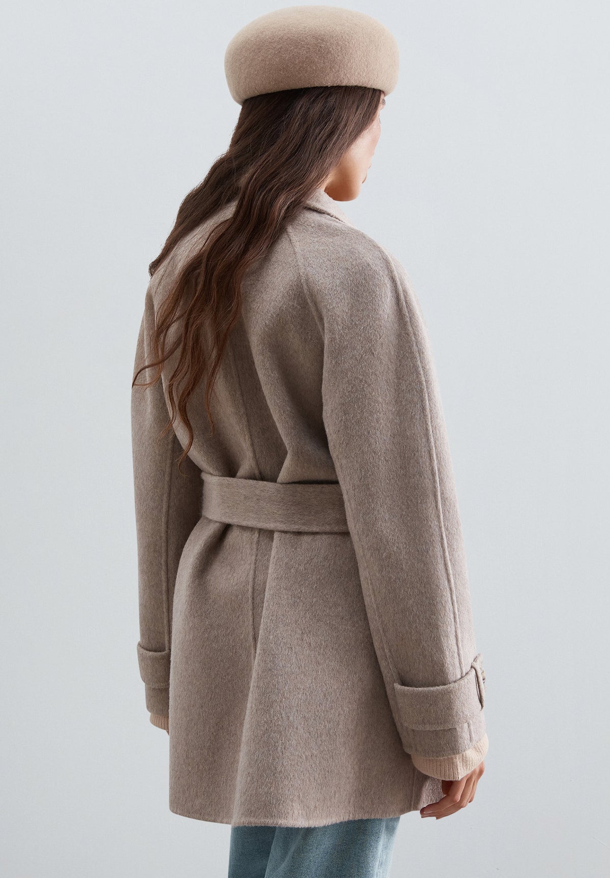 WOOL COAT WITH BELT