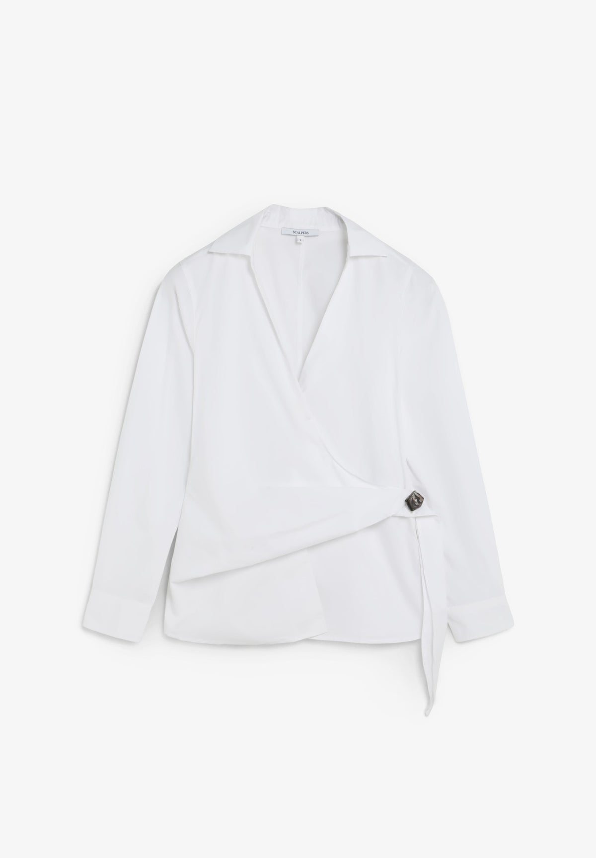 WRAP SHIRT WITH APPLIQUÉS