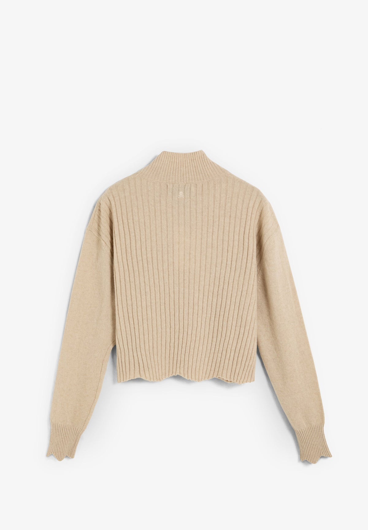HIGH NECK RIBBED SWEATER