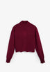 HIGH NECK RIBBED SWEATER