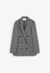 DOUBLE-BREASTED CHECK BLAZER