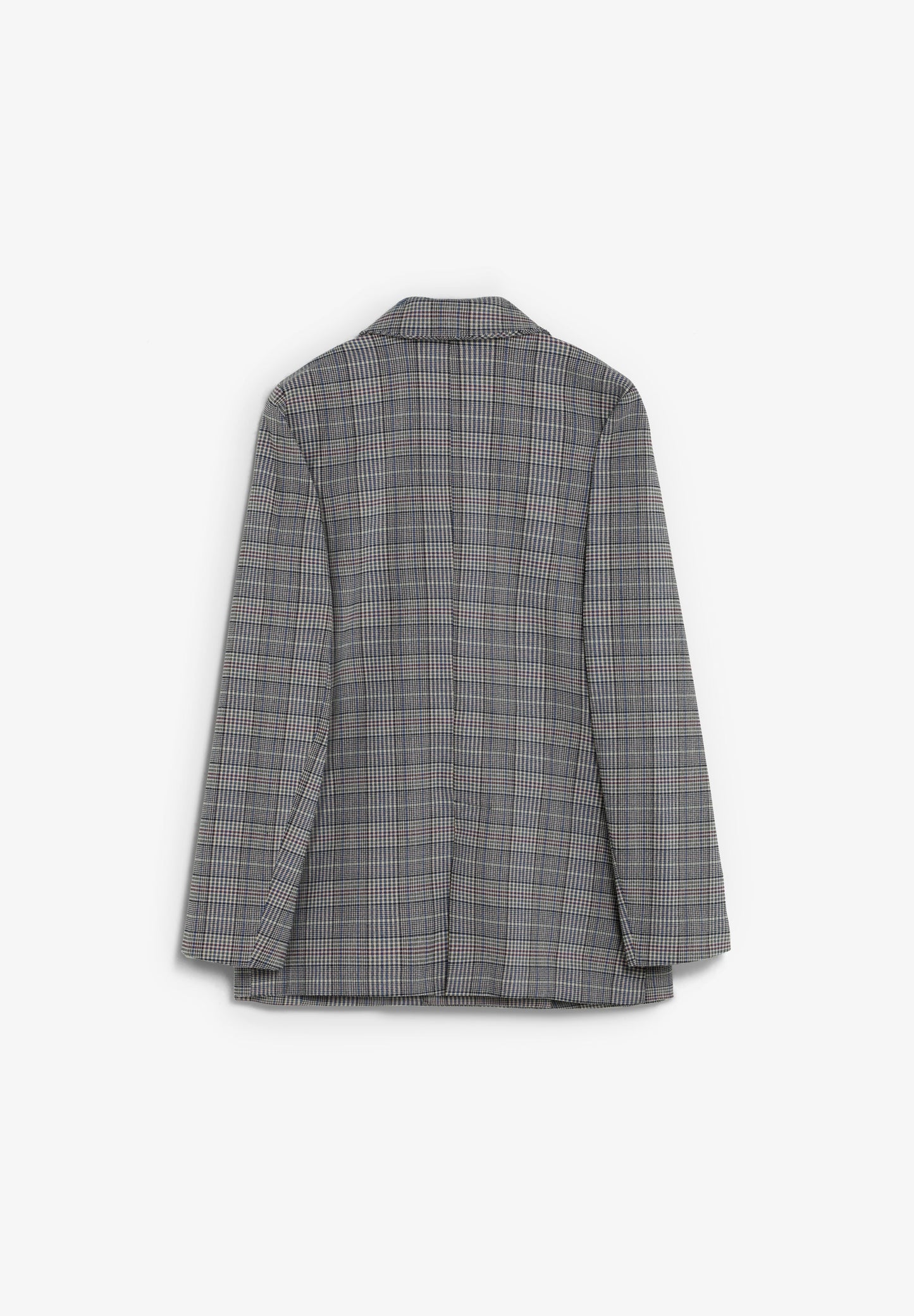 DOUBLE-BREASTED CHECK BLAZER
