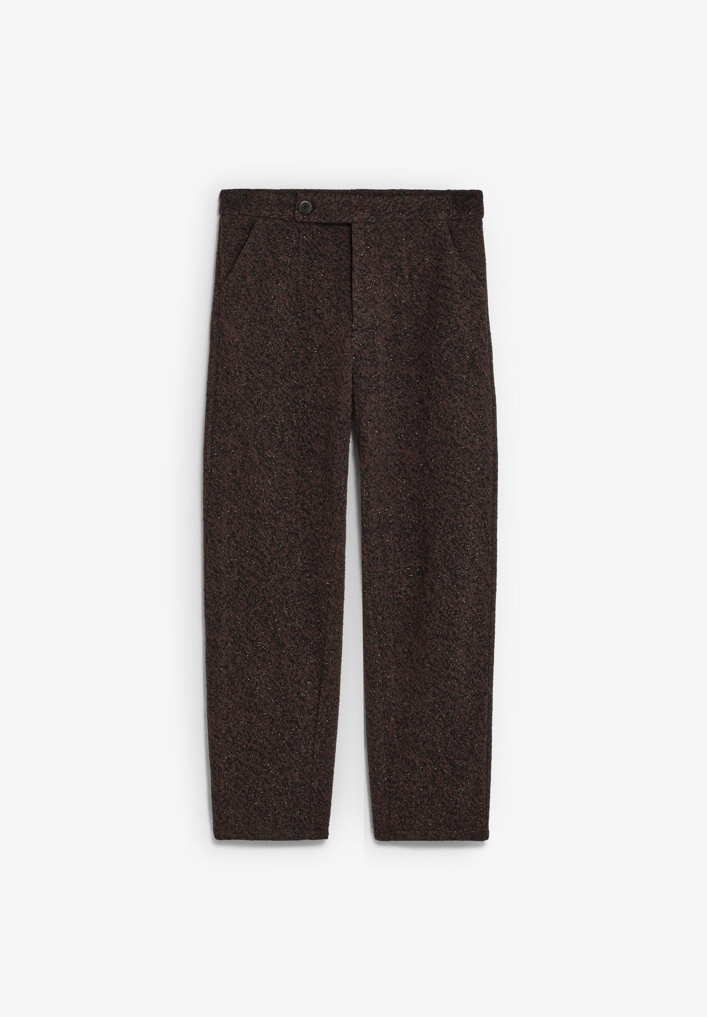 STRAIGHT LUREX TROUSERS