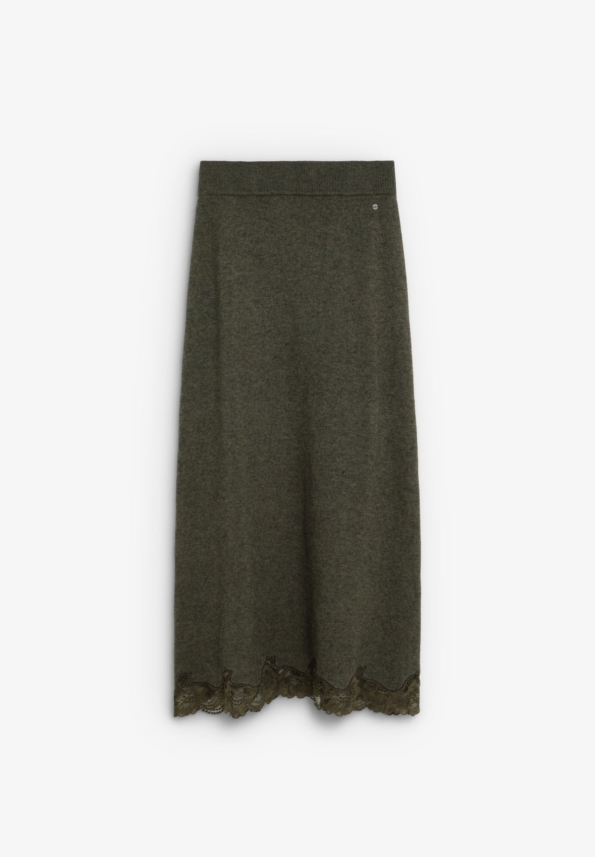 SCLACE CONTRAST KNIT SKIRT