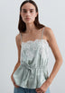 JACQUARD TOP WITH LACE