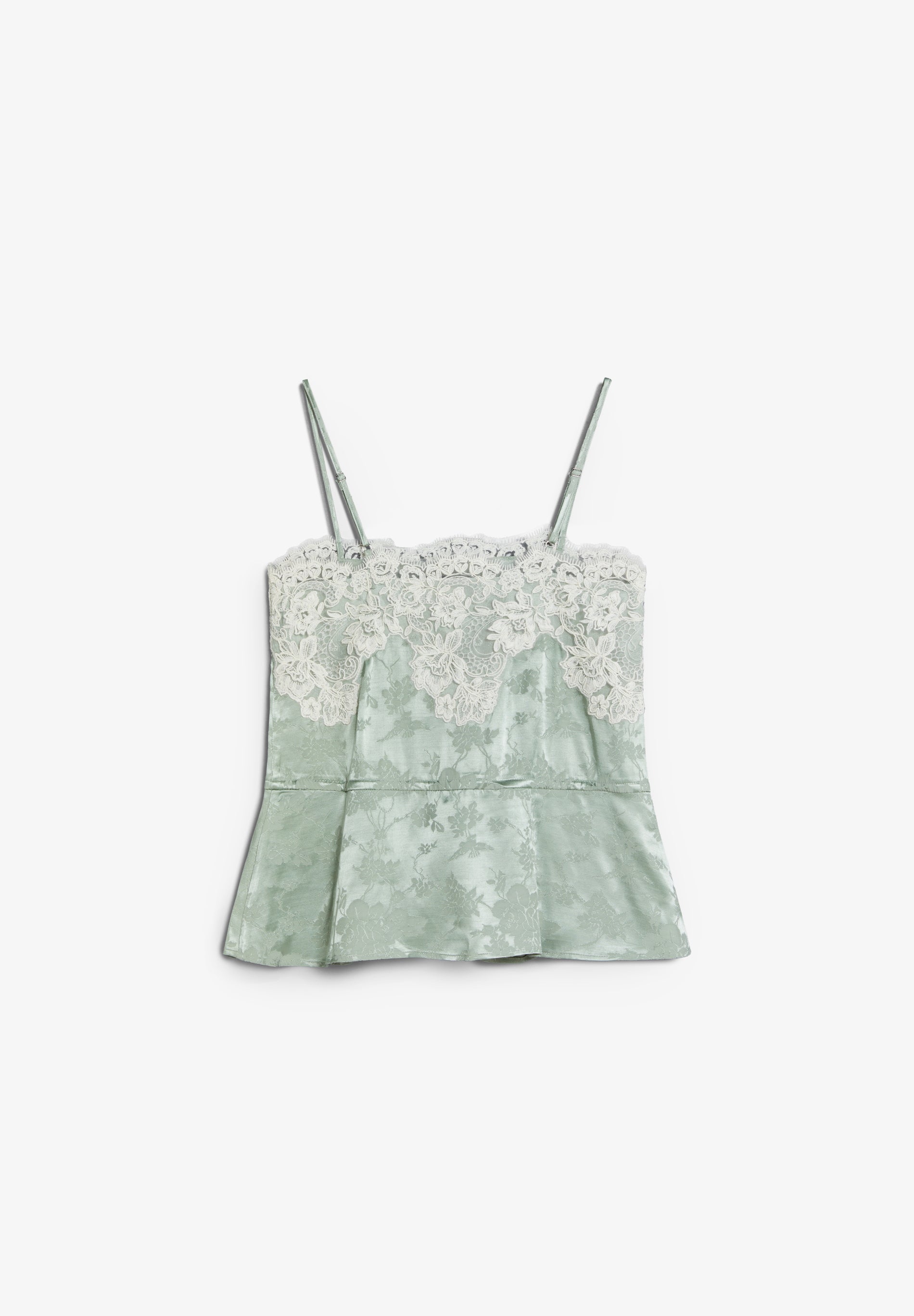 JACQUARD TOP WITH LACE